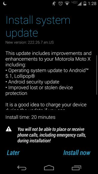 Fotografía - [Actualización: Es Oficial] The Original Moto X El Verizon finalmente está recibiendo Android 5.1 Via A Prueba Remoje